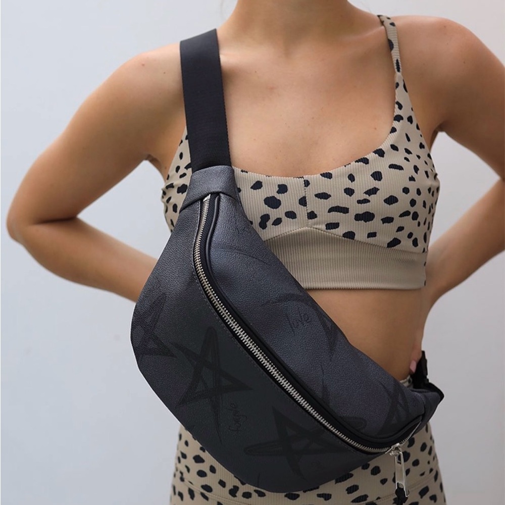 Used good condition Camila Canabal Gray  Crossbody Belt Bag